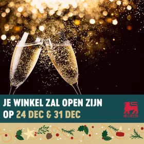 Open op 24/12 & 31/12    